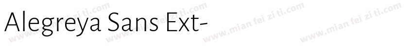Alegreya Sans Ext字体转换